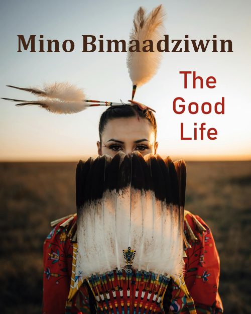 Beautiful female Powwow dancer - Mino Bimaadziwin means The Good Life